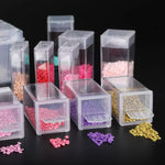 boîtes rangement transparentes compartiments modernes poignée pratique 32pcs 40pcs 48pcs 56pcs 64pcs