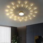 plafonnier moderne or noir lumineux acier alimentation électrique flux lumineux élevé chambre salon
