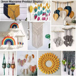 corde macramé coton vert clair mm décoration artisanale bricolage fait main