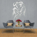 Autocollant mural déco chambre adulte personnalisable en couleur argent
