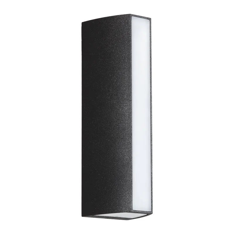 applique murale led noire ip65 contemporaine aluminium étanche 4w 110240v