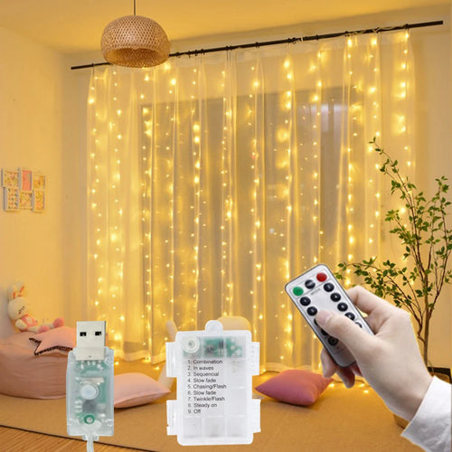 guirlande lumineuse led décoration noël mariage intérieur blanc multicolore usb batterie fête moderne intérieur