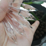 Lustre Cristal Goutte Glace Facettes Suspendu Mariage Fête Brillant Prisme Élégant