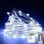 guirlande lumineuse led multicolore blanc blanc chaud bleu moderne clips télécommande modes timer