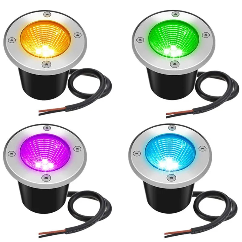 éclairage led imperméable ip65 rgb noir argenté moderne télécommande extérieur vacances