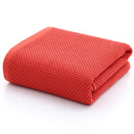 serviettes coton rapides séchage moderne beige rouge gris maille opaqueness