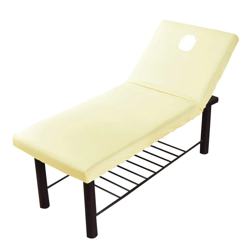 lit massage pliable moderne pieds solides coussin amovible couleur rose blanc gris clair marron