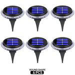 Lampe solaire extérieure 8LED moderne imperméable ip65 noir bleu blanc jardin decoration led tranche