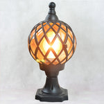 lampe table rétro noir doré géométrique vintage éclairage chambre salle manger led base sphère
