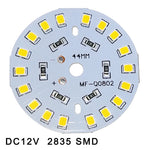plaque led 12v 3w 6w 9w 12w 15w 18w smd 2835 blanc moderne 44mm