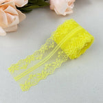 ruban dentelle filet brodé élégant décoration mariage couture tissu décoratif bordure artisanat