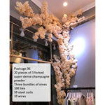 arbre artificiel cerisier rose blanc fleurs feuilles décoration mariage fête intérieur grande taille