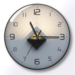 horloge murale moderne abstraite noir doré salon chambre coucher 12 14 16 pouces