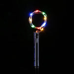 guirlande led forme bouteille vin vert argenté filament spiral moderne noël mariage