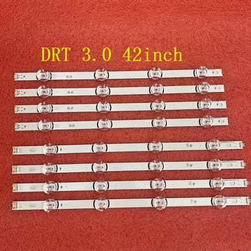 bande led rétroéclairage téléviseur blanc adhésif remplacement écran led 12 pièces kit complet
