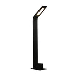 lampe solaire moderne minimaliste noir ip65 led 7w base plate autonomeextérieur
