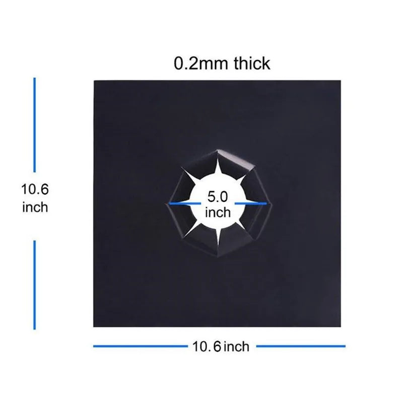 protège plaque cuisinière noire adhésive moderne non stick mat antiadhésifReusableFoamCover