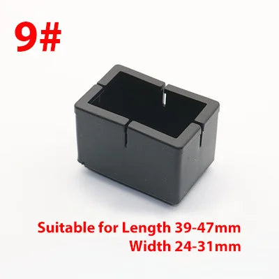 pieds chaise silicone antidérapants protection sol moderne noirs rond carré