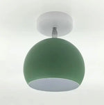 lampe suspension vert moderne minimaliste nordique matériau métal interrupteur bouton