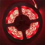 ruban led 12v 5m 60 led smd noir adhésif moderne connecteur rgb blanc chaud