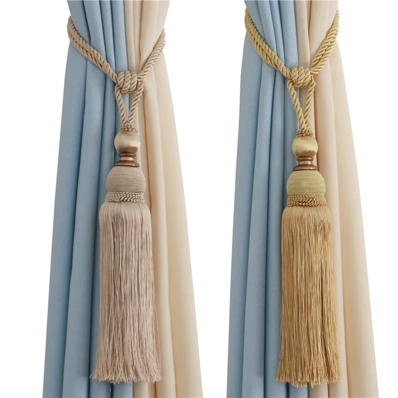 rideau tieback soie synthétique tassel classique moderne accroche fenêtre décoration chambre salon
