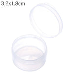 boîtes rondes transparentes réutilisables boites rangement petites bijoux modernes pratiques