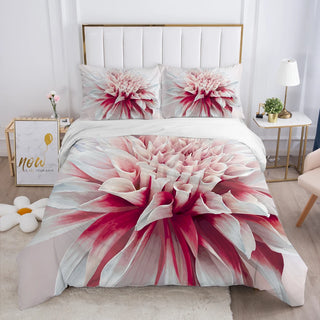 housse couette motif fleuri microfibre rose douceur durable taies oreiller modernes chambre coucher