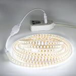 Détail des LED SMD 3014 sur le ruban flexible