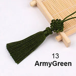 nœuds chinois pompons 5cm 2pcs rouge beige doré bleu marine vert artisanal décoration intérieure