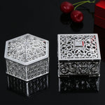 boîtes bijoux or argent élégantes ajourées classiques bonbons favor mariage trinkets organizer