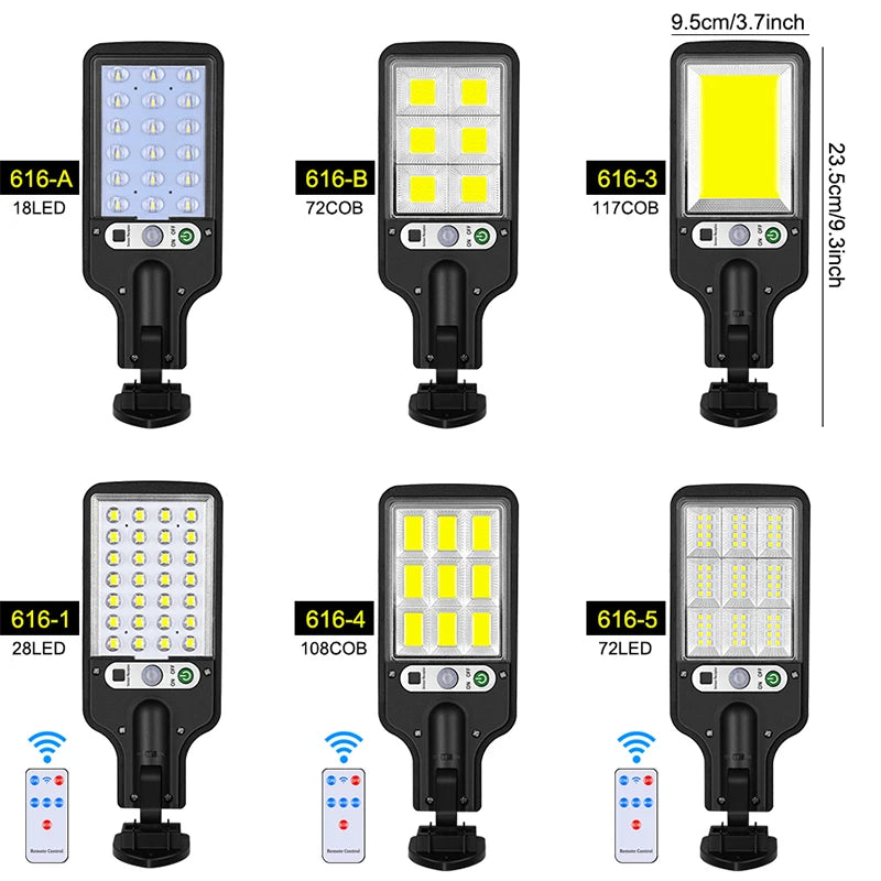 lampe solaire led noire moderne télécommande détecteur mouvement ip65 étanche