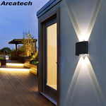 lampes murales modernes led noir jaune exterieur intérieur 4w 8w ip65