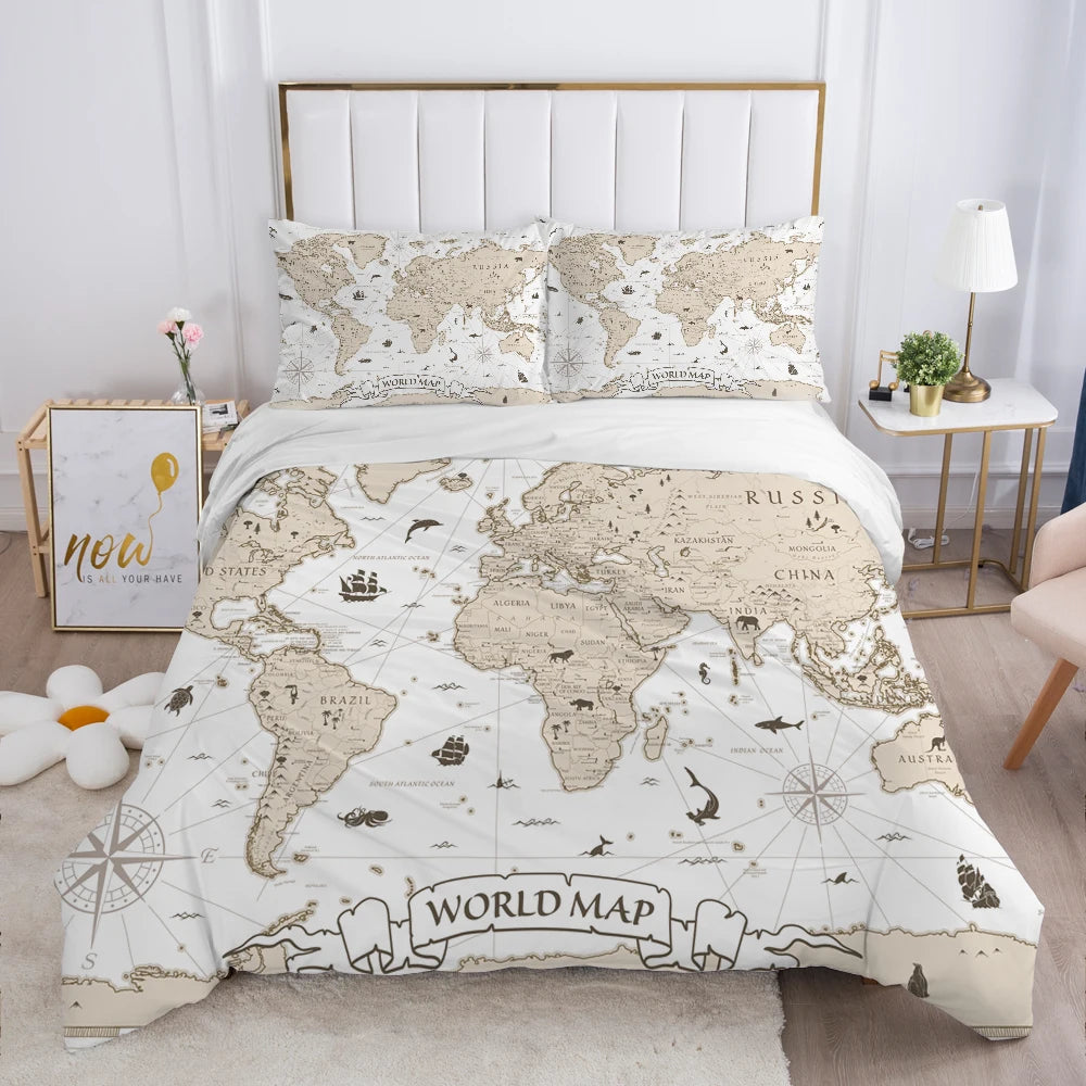 Détail de la housse de couette en microfibre avec motif cartoon
