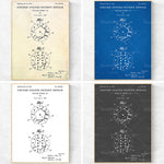 L'image montre 4 images de brevets américains délivrés à William Stern pour un modèle de dé à jouer breveté. Les images détaillent les différents designs et schémas techniques du dé.