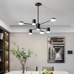 chandelier suspension lumineuse moderne noir led industriel scandinave chambre salon