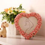 cadre photo résine rose clair relief romantique support mural erotique decoration chambre erotique erotique