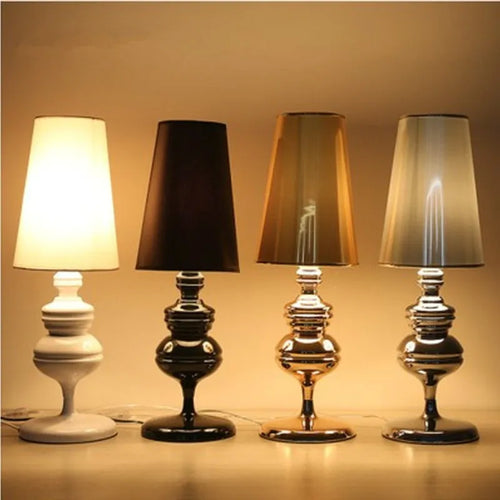 Lampe de chevet Art Déco argent 47cm