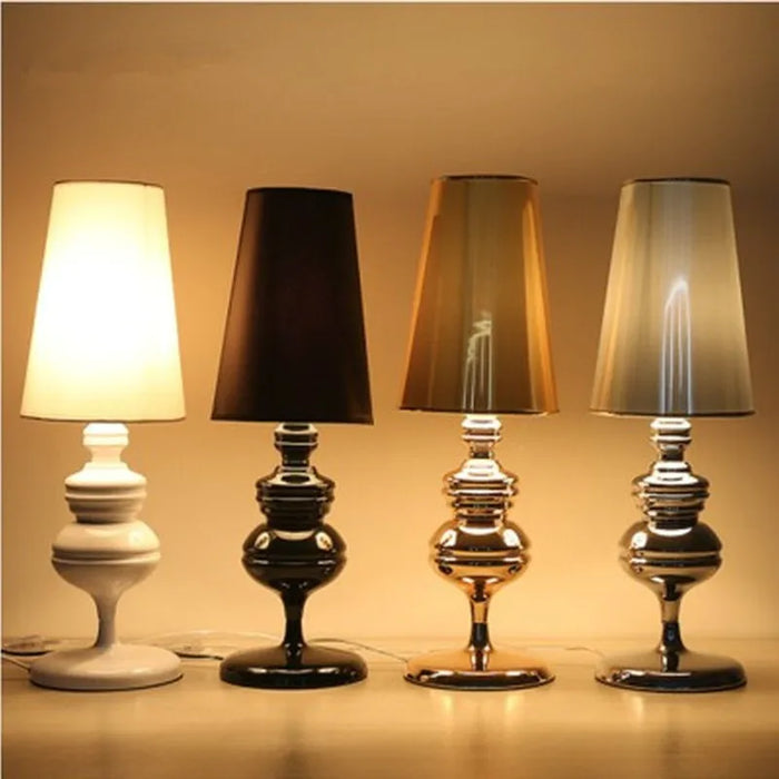 Lampe de chevet Art Déco argent 47cm