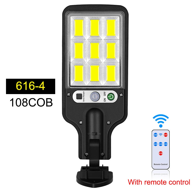 lampe solaire led noire moderne télécommande détecteur mouvement ip65 étanche