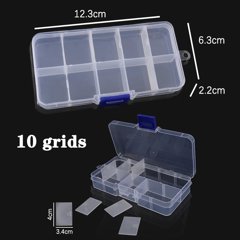 boîtes rangement transparentes compartiments amovibles boucle détachable moderne écologique pliable pratique