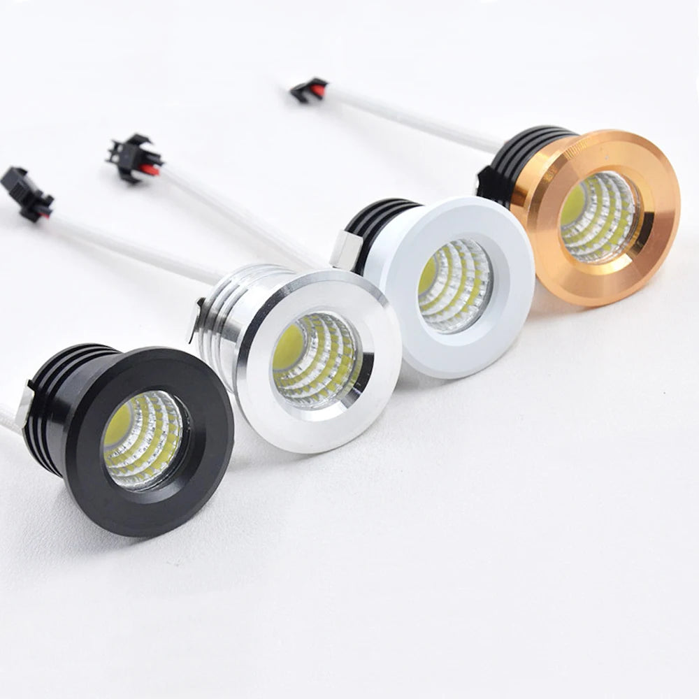 Spot LED 3W Noir Blanc Or Moderne Adhésif 220V LED Driver