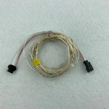 guirlande lumineuse led blanc bleu vert rose modernes connecteurs 5m 50lumières transparentes fullcouleur ip30