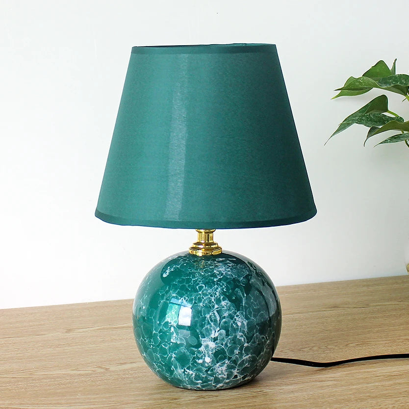 Abat-jour en tissu artisanal de la lampe de chevet