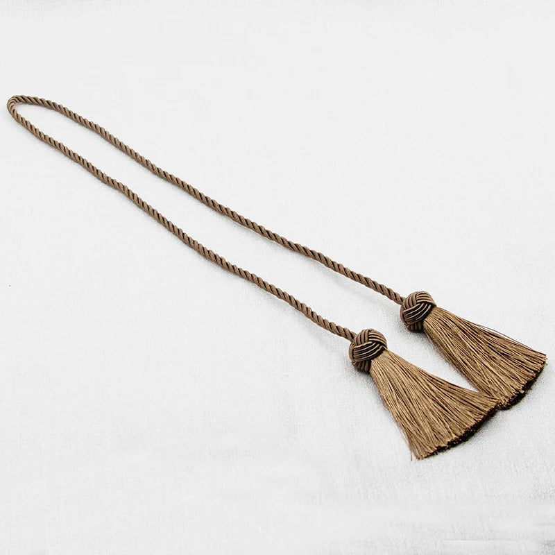 ruban franges classique polyester vert foncé beige gris clair bleu marine or argent bleu