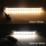ruban led blanc moderne 35cm 1m cable usb interrupteur