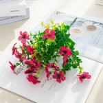 plantes artificielles multicolores fleurs simples modernes decoration exterieure couronne mariage chambre maison festival