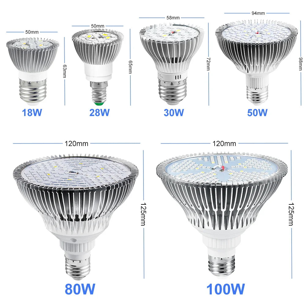 lampe croissance plantes led blanc rouge violet forme diamant moderne 50w 80w 100w e27