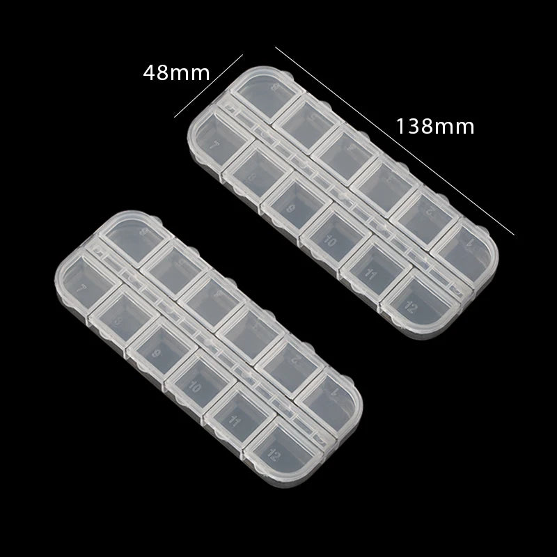 boîtes rangement bijoux transparentes modernes 24 compartiments clips pratiques écologiques