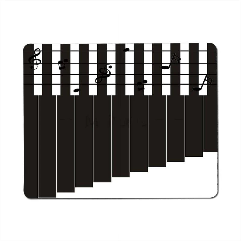 tapis souris caoutchouc notes musicales piano noir blanc durable minimaliste moderne