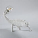 lampe murale caméléon résine texture animale chambre moderne éclairage décoration filaire blanc
